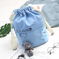 2022 New Design Literature and Art Canvas Drawstring Student School Travel Bag for Ladies Girls